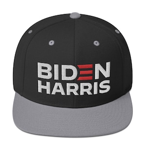 Biden Harris Embroidered Snapback Hat | Joe Biden for President Kamala Harris Vice VP 2024