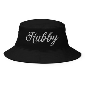 Hubby Embroidered Bucket Hat | Married Man | Husband Gift | Bridal Gift | Wedding Gift