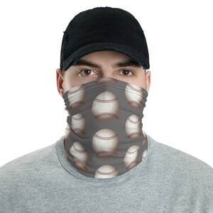 Baseball Washable Face Mask Neck Gaiter