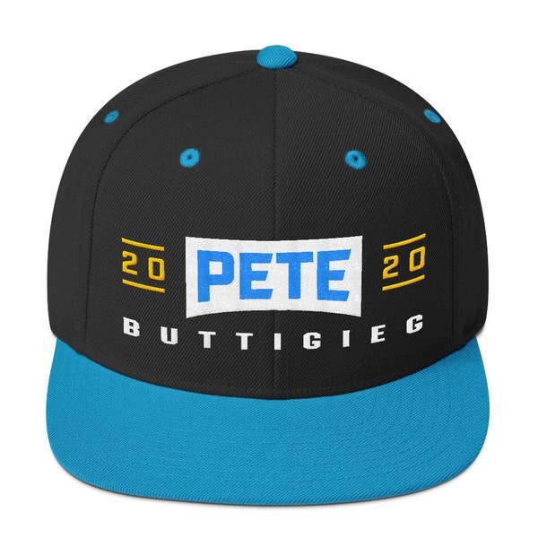 Pete Buttigieg 2020 Embroidered Snapback Hat | Pete Buttigieg for President Hat