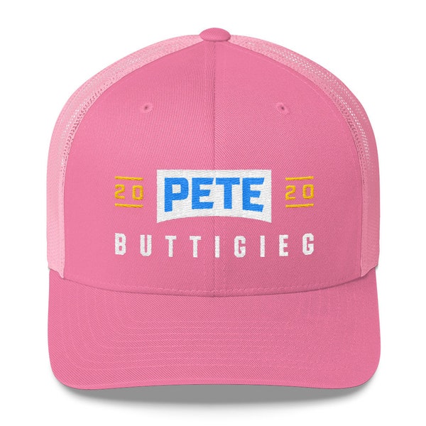 Pete 2020 Embroidered Trucker Cap | Pete Buttigieg for President Hat