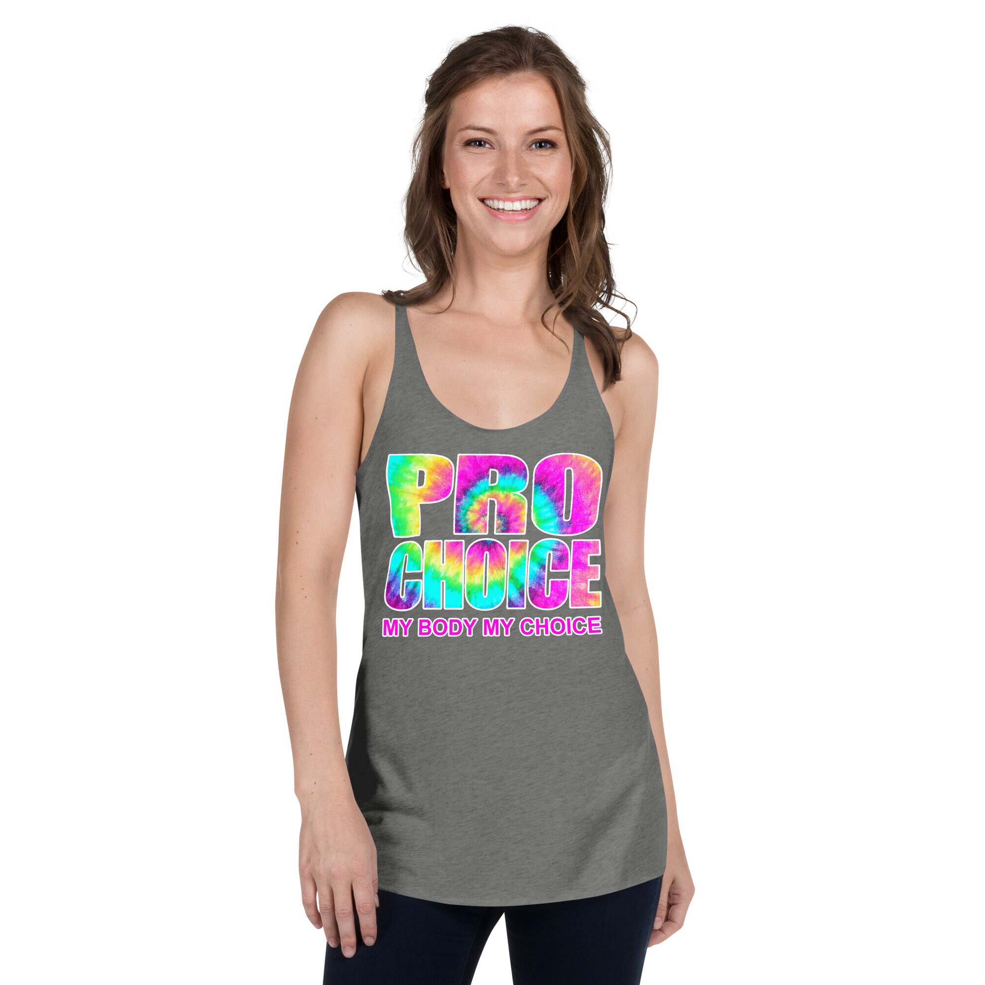 Regata feminina Racerback Pro Choice My Body My Choice XS - XL