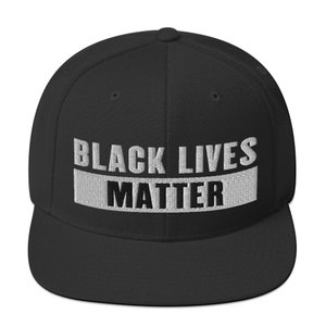 Black Lives Matter Snapback Hat | #BLM George Floyd I can&#39;t Breathe