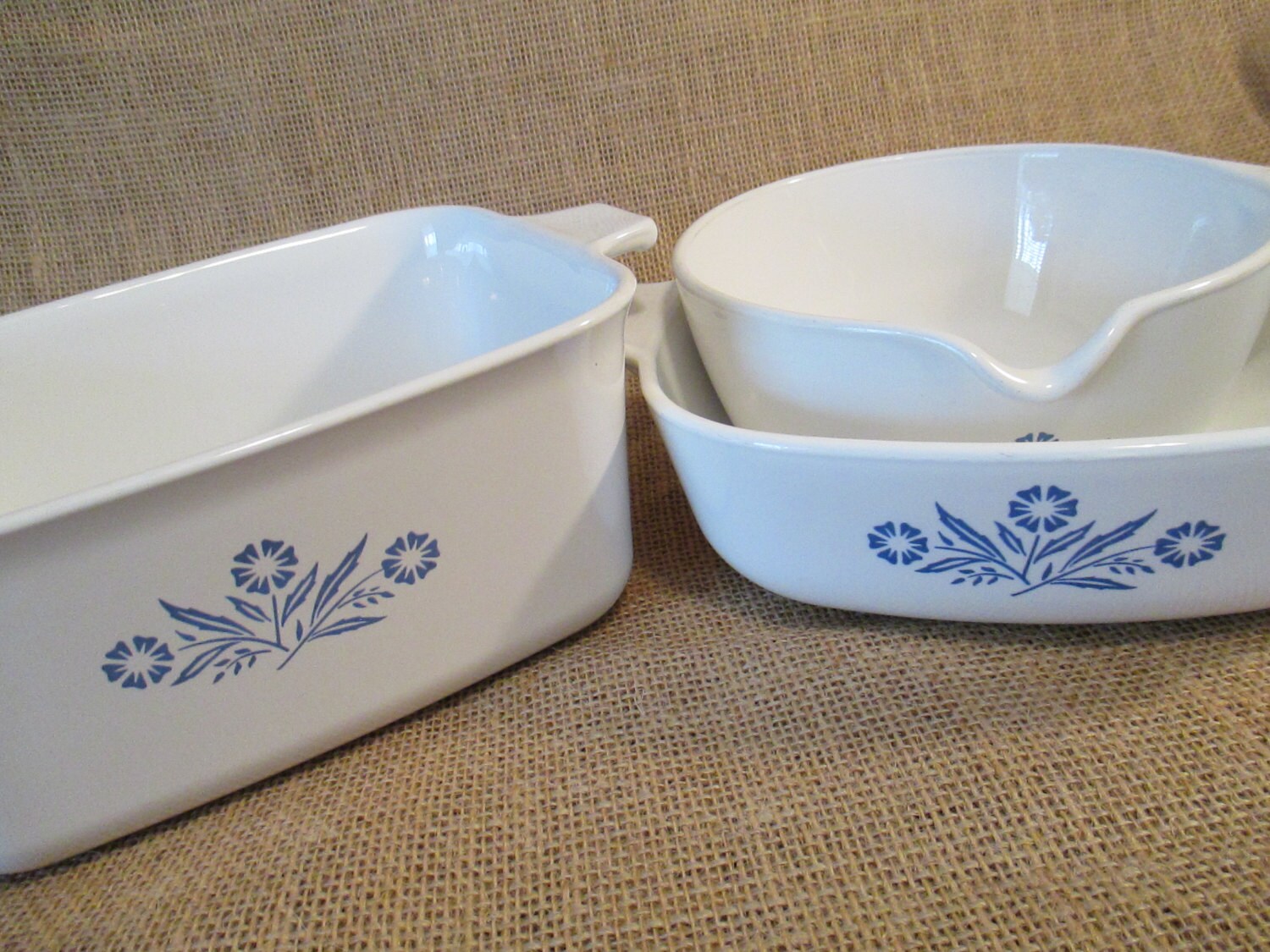 Vintage Corning Ware Blue Cornflower Dishes P4B P1B Etsy