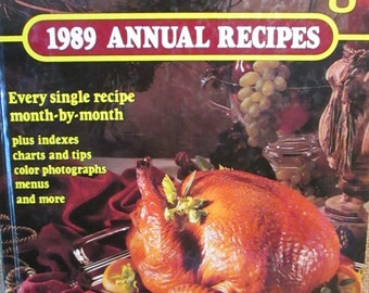 Vintage 1989 Southern Living Annual Recipes, Cookbook, Recipe Book, Kitchen Decor, Book Decor