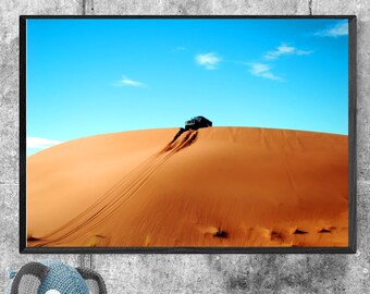 Desert Dune Driving Wall Art Impression numérique