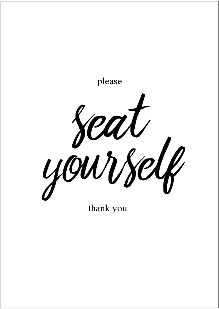 Please Seat Yourself Bathroom Instant Download Wall Art A4 US Etsy