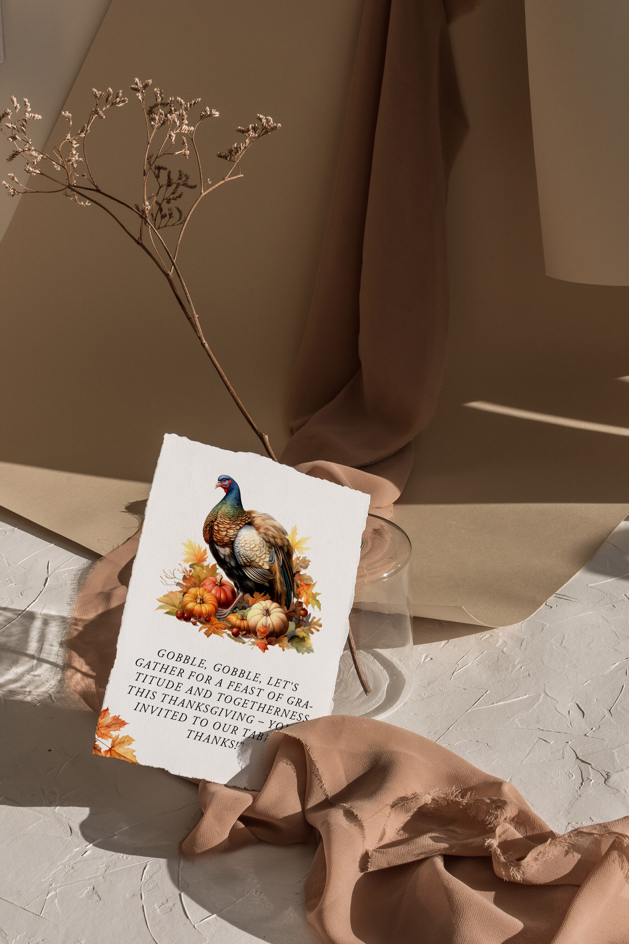 水彩画の感謝祭のクリップアート、七面鳥の感謝祭のディナー、収穫バスケットのクリップアート、水彩画の秋の装飾、家族のディナー、豊穣の角 - Etsy 日本, image size:2000x3000