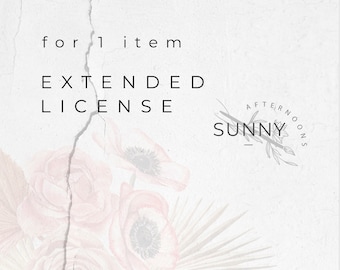 Extended License for 1 single item from SunnyAfternoonsJpg, Commercial Use