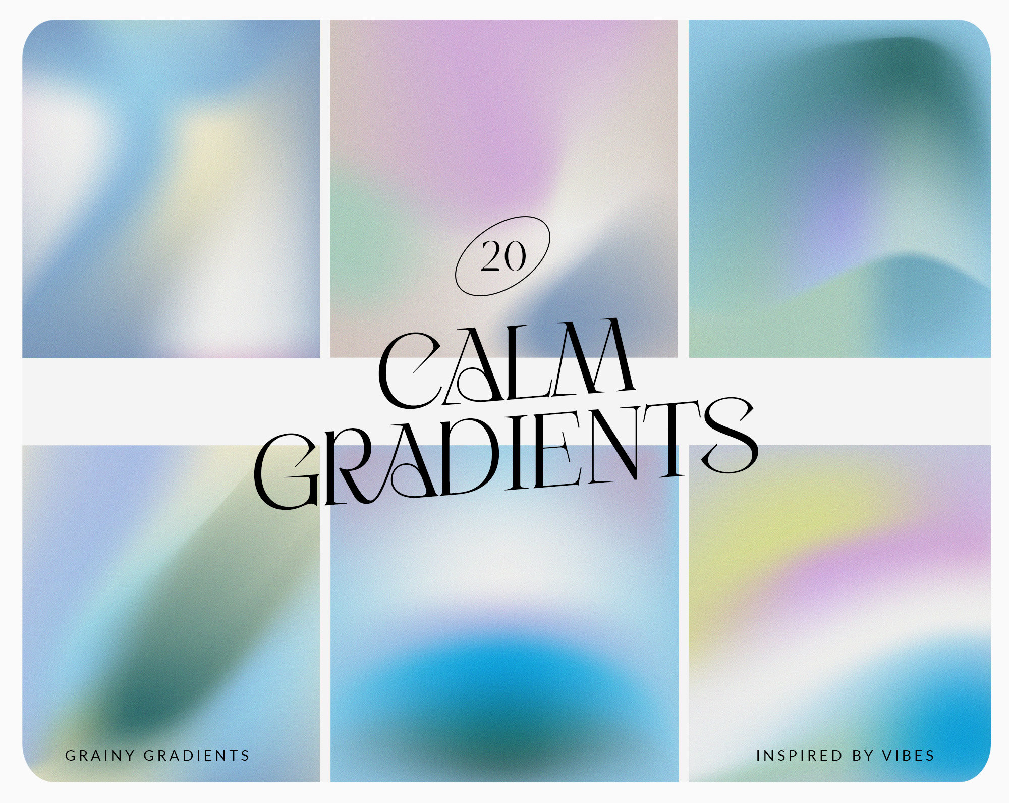 Calm Grainy Gradients Digital Backgrounds, Background Pack, Gradients ...
