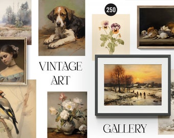 Vintage Posters Wall Art Gallery, Eclectic Poster bundle, Vintage Printable Wall Art, Vintage Gallery wall set, oil paintings, old sketches