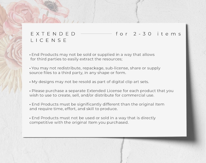 Extended License for 2-30 items from SunnyAfternoonsJpg Commercial Use