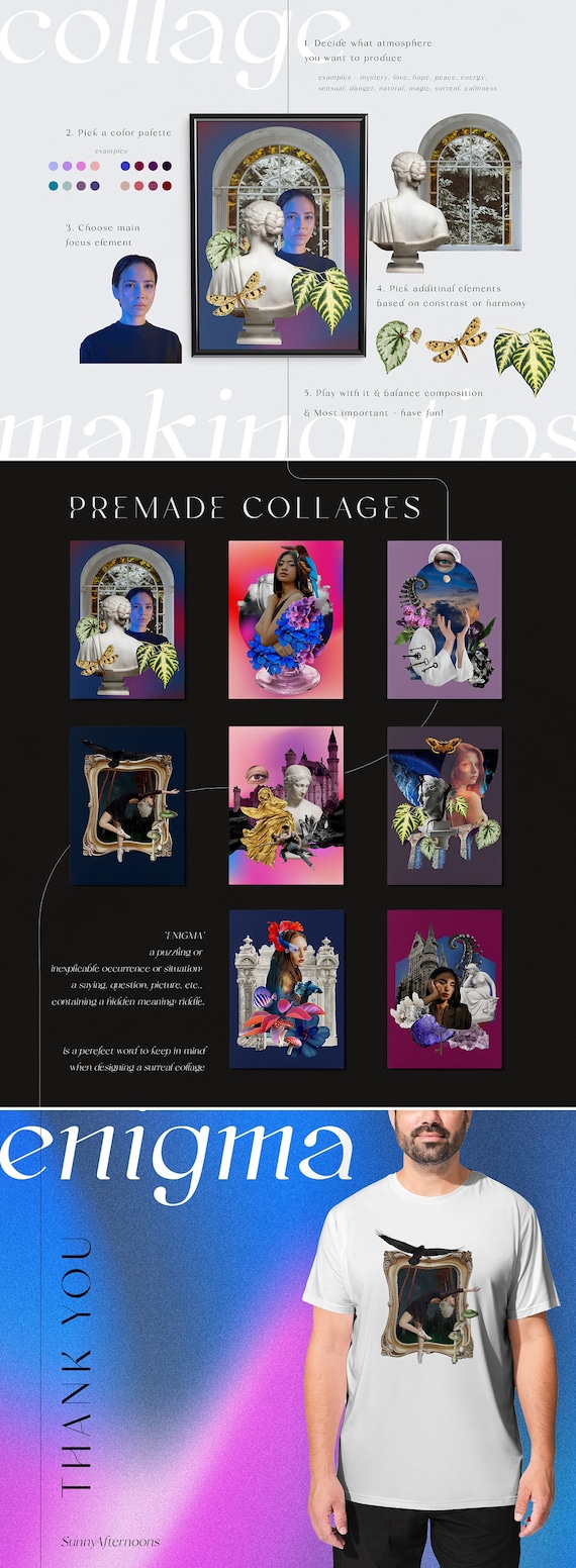 Enigma - Collage Creator, surrealistische collages DIY clipart, uitgesneden  ontwerpelementen, digitaal plakboek, digitale grafische bundel, commercieel  gebruik PNG - Etsy België, image size:570x1552