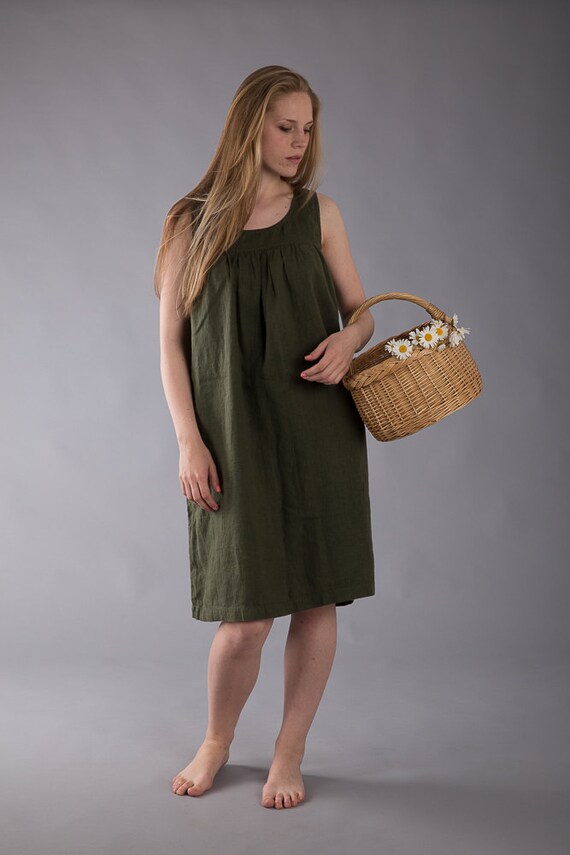 Lino Lavato Vestiti In Puro Lino Abito Lino Donna Laura