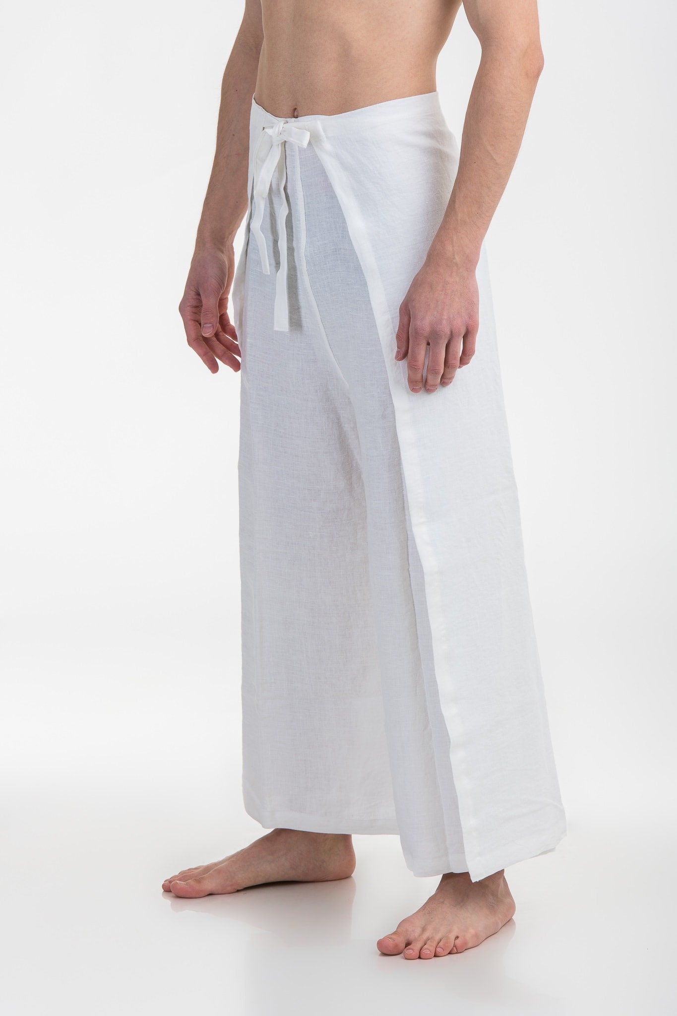 Linen Fishermen Pants Flax Wrap Pants Thai Fisherman Pants One Etsy