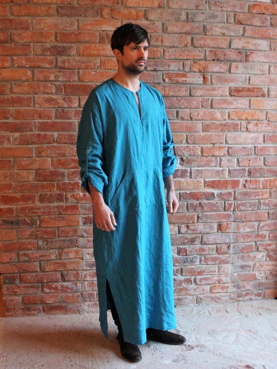 Kaftan Pure Linen Linen Caftan Man - Etsy