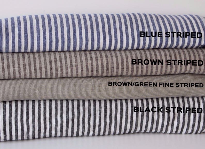 Linen tunic with long sleeves Oversized Linen Blouse Strippy shirt Shabby Chic Washed LinenTunic Large Ready to ship