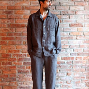 Mens linen pajama
