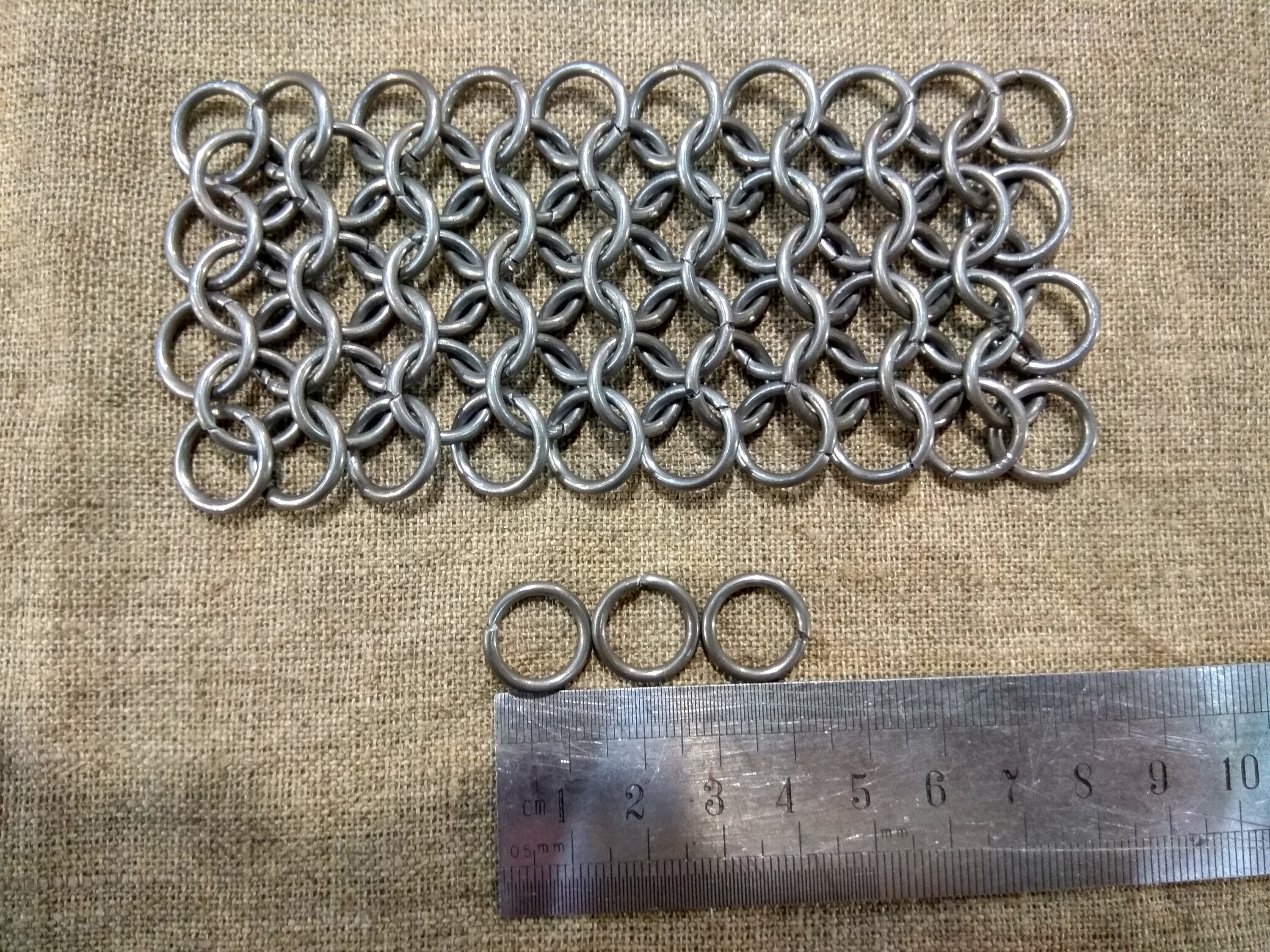 Steel rings for chainmail 1000 pcs Etsy