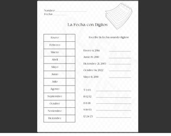 Scrivere la data utilizzando le cifre in SPAGNOLO
