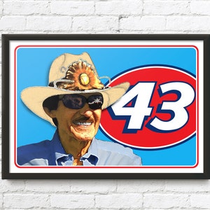 Richard Petty racing art, Winston Cup Champion, King of NASCAR, Stock car image 1