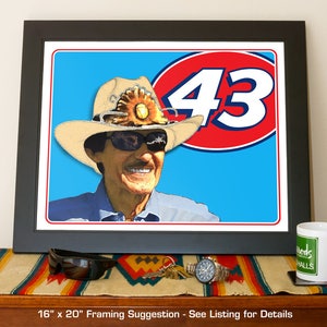 Richard Petty racing art, Winston Cup Champion, King of NASCAR, Stock car image 6