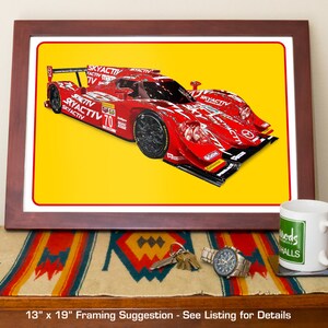 Mazda race car art, prototype SkyActiv-D Diesel, 2014 IMSA race car, Tudor series image 4