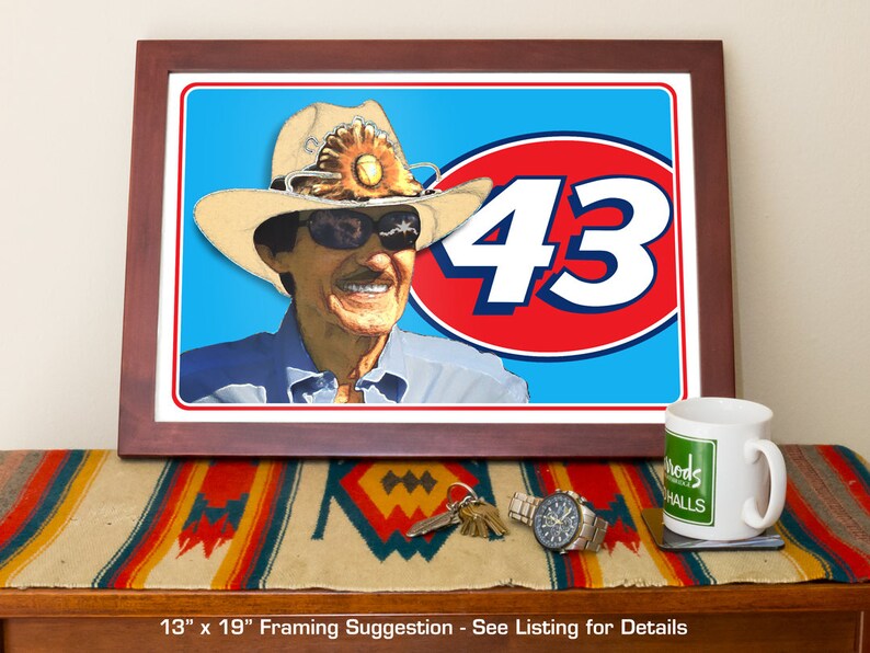 Richard Petty racing art, Winston Cup Champion, King of NASCAR, Stock car imagem 5