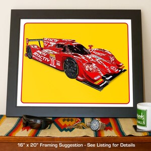 Mazda race car art, prototype SkyActiv-D Diesel, 2014 IMSA race car, Tudor series image 5