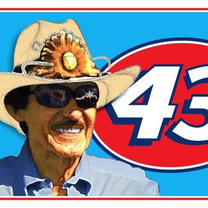 Richard Petty racing art, Winston Cup Champion, King of NASCAR, Stock car image 7