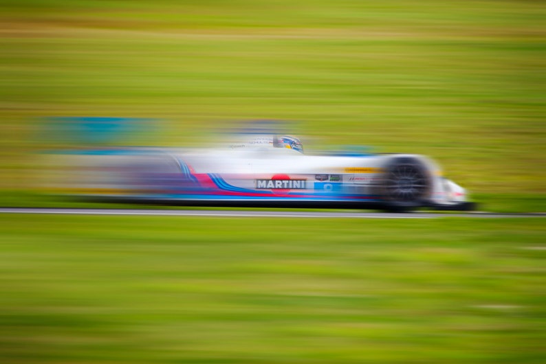 Martini race car art, IMSA Prototype Challenge PC, Oreca Chevrolet FLM09, photograph image 2