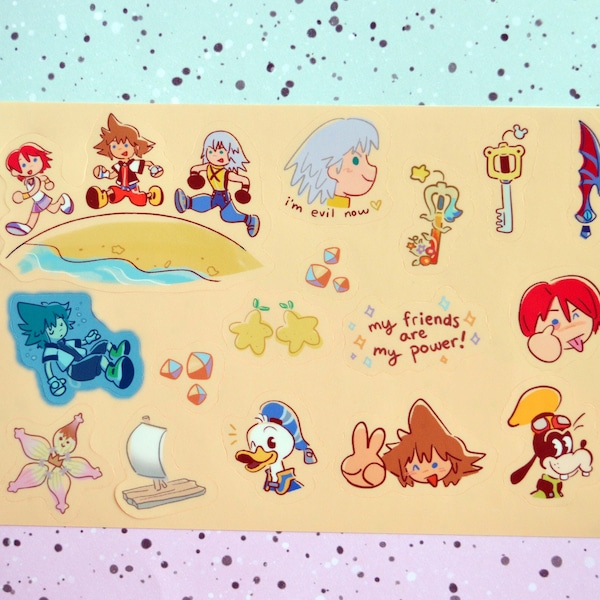 KH Destiny Trio Sticker Sheet