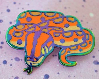 Brazilian Rainbow Boa Enamel Pin