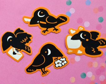 Crow Stickers - 3"