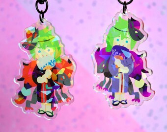 N and Zoroark 3" Sparkly Charm