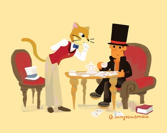 Two Gentlemen - 8x10" Art Print