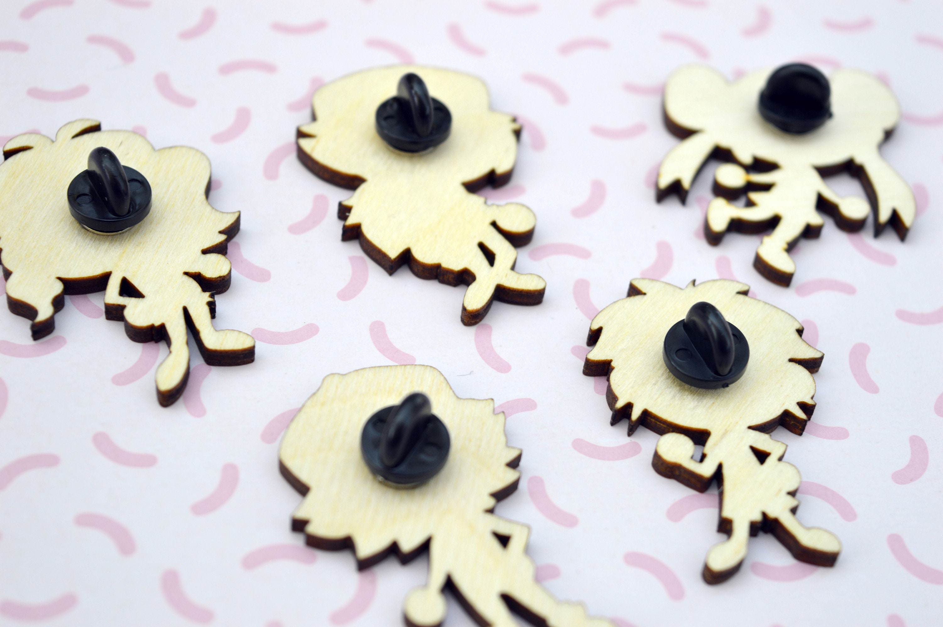 BW / B2W2 X AC Wooden Pins / Stickers / Magnets - N Harmonia