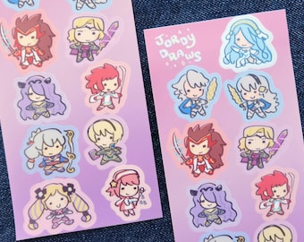 FE Fates Royal Sillies Sticker Bogen