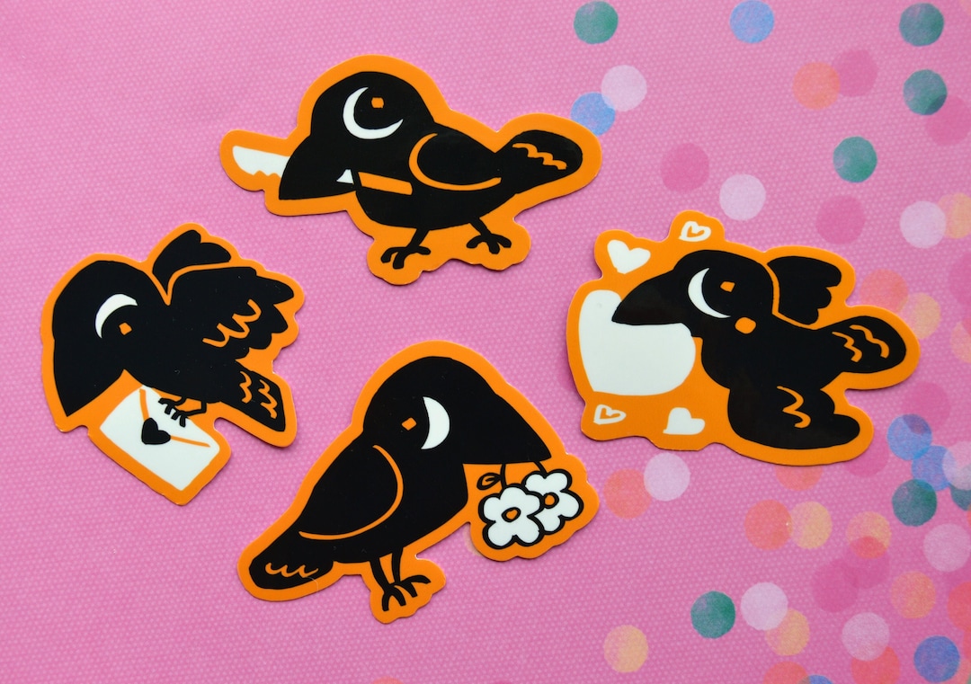 Crow Stickers - 3