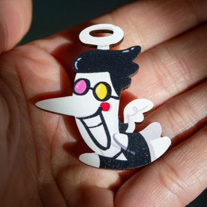 Ángel Spamton - Alfiler de madera