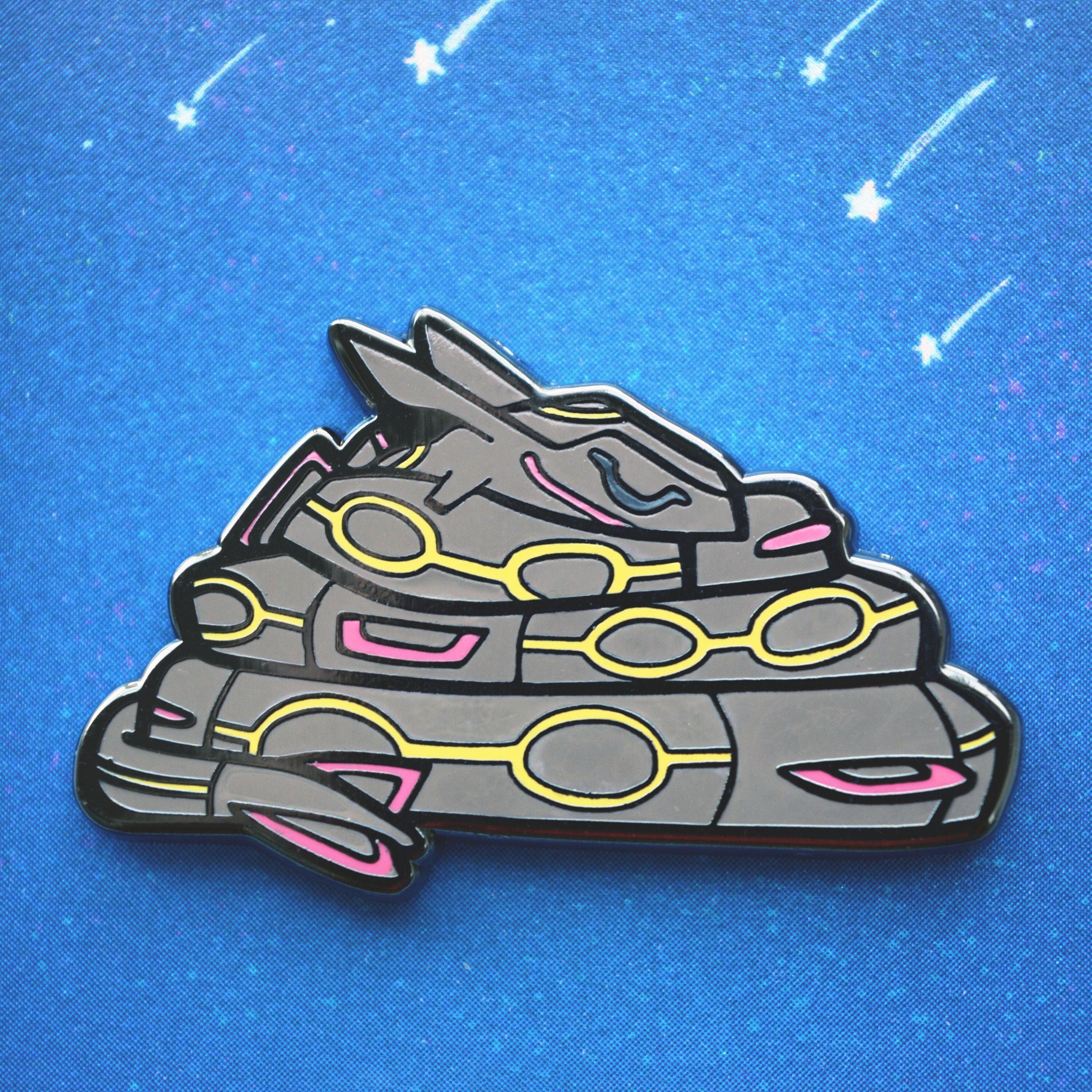 Sleepy Shiny Rayquaza 1 25 Enamel Pin Sleeping Gen 3 Etsy