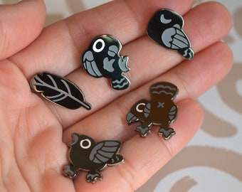 Mini Crow Enamel Pins / Filler Pins