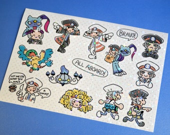 Ingo and Emmet Submas Holographic Sticker Sheet