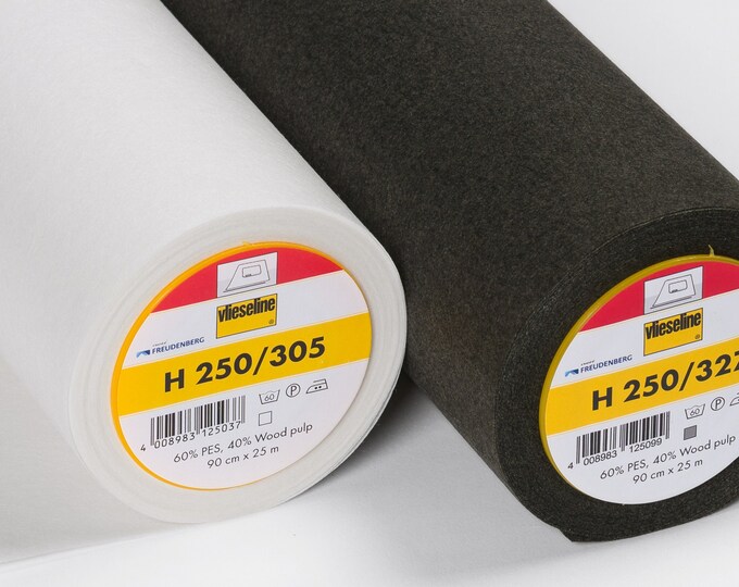 Vlieseline H250 Firm Fusible Iron on Medium Weight, Stiff Interfacing