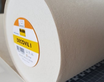 Entretela estabilizadora Decovil 1 color beige, refuerzo grueso, 90 cm/35 pulgadas de ancho.