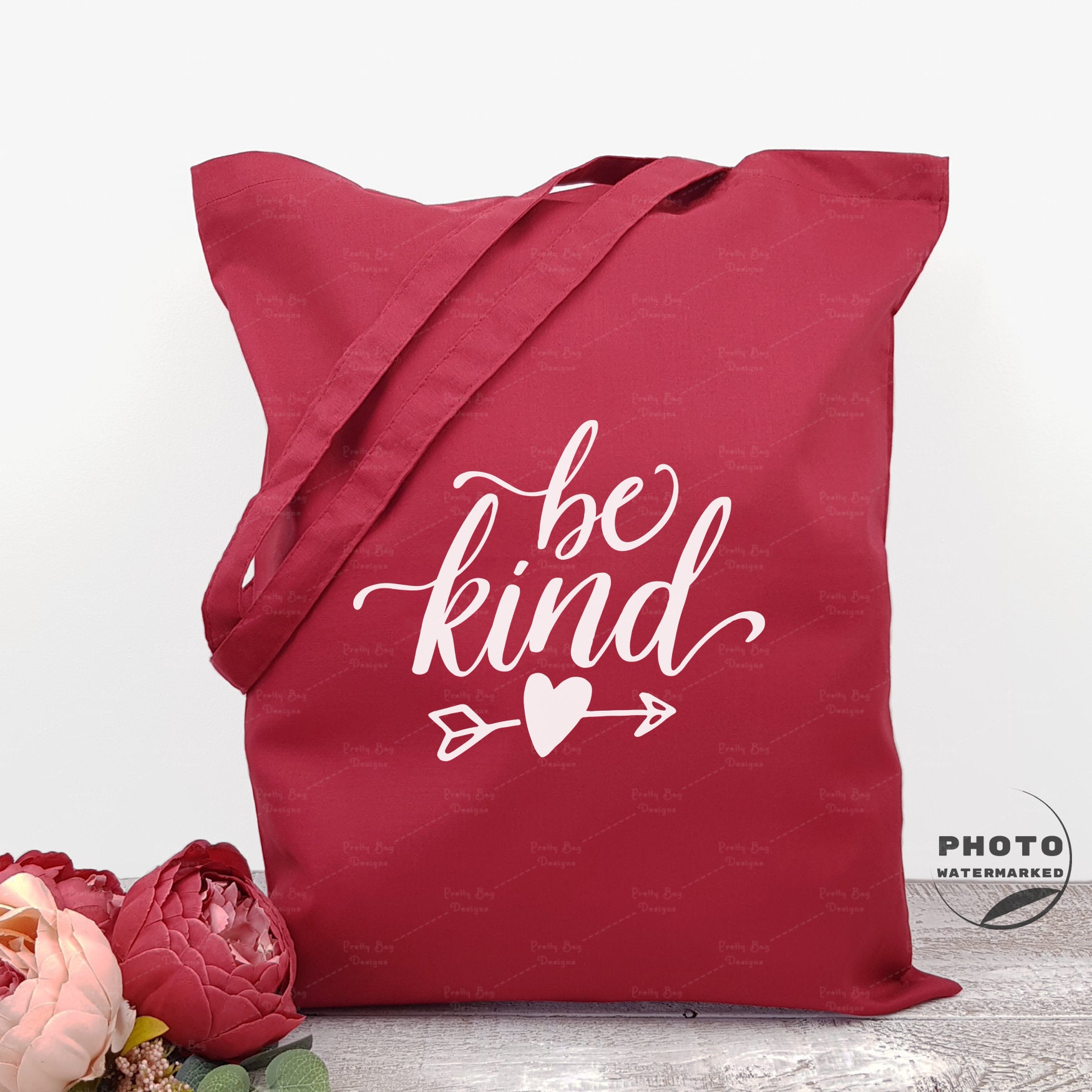 Be Kind Slogan Tote Bag Motivational Gift Canvas Bag Etsy