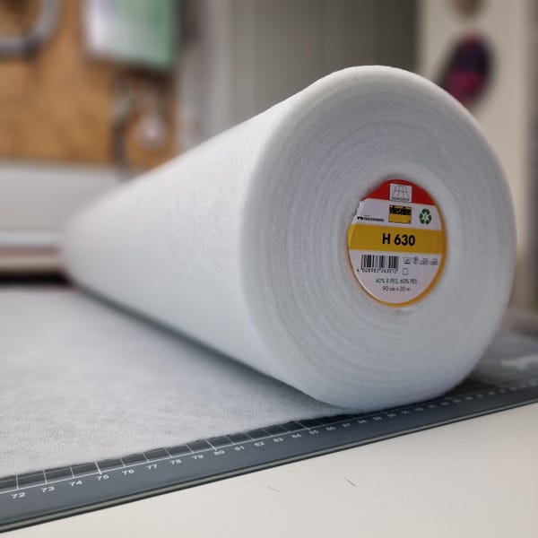 H630, ocieplina polarowa do prasowania, Vlieseline Vilene Low Loft, włóknina termoutwardzalna, szerokość 90 cm, Pellon 987F equv.