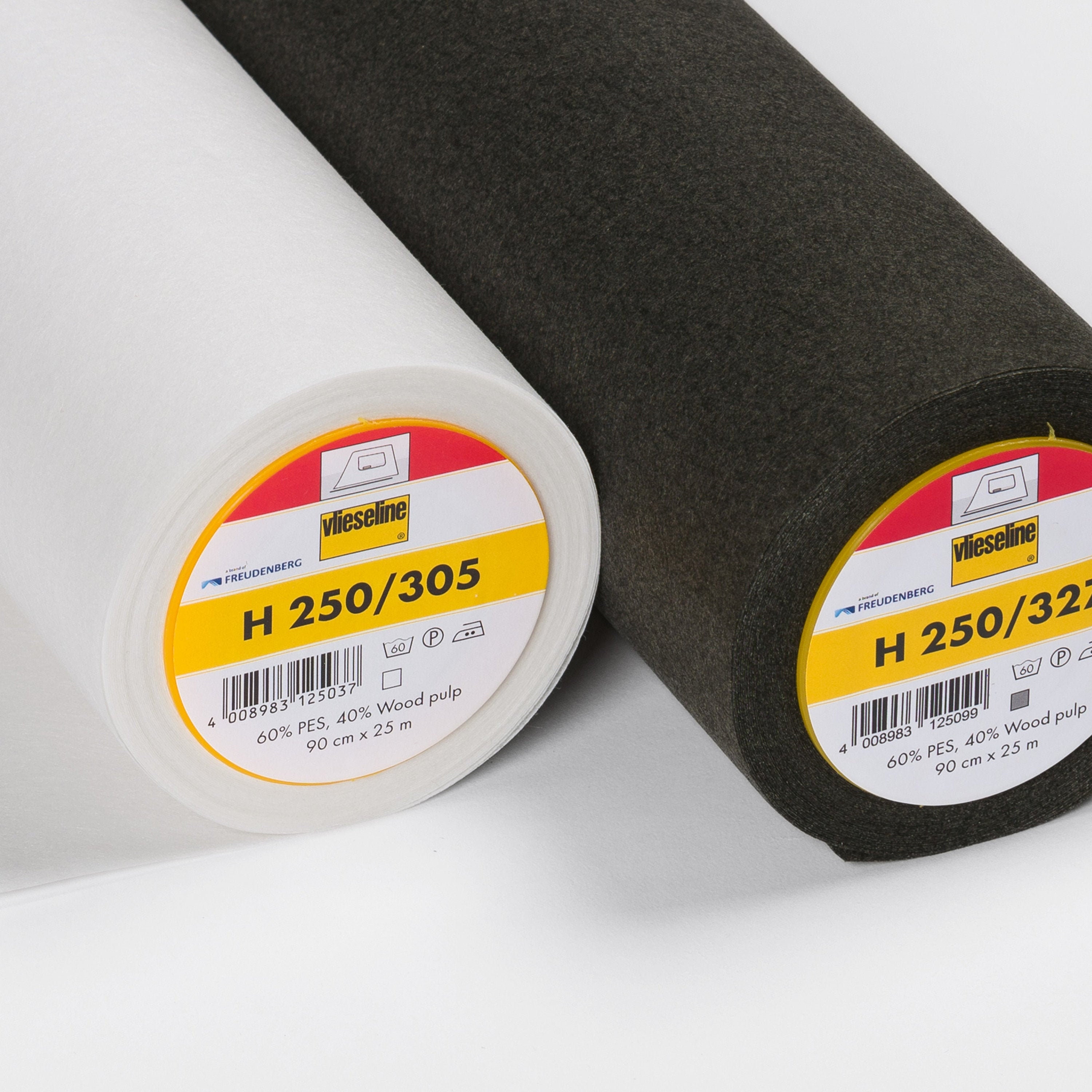 Vlieseline H250 Firm Fusible Iron On Medium Weight, Stiff Interfacing…
