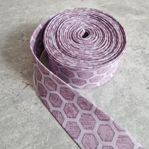 Purple Bias Binding Tape - Cotton - Handmade - Lewis & Irene Fabric - Single or Double Fold - 25mm/1&quot; Wide - Sold PER METRE or YARD