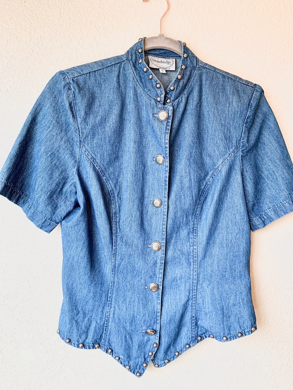Vintage Western Stonebridge Denim Shirt